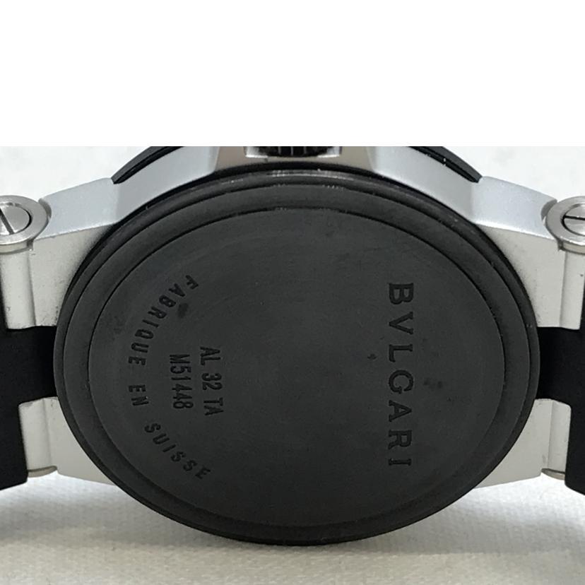 BVLGARI ブルガリ/アルミニウム アイボリー文字盤 クォーツ/AL32TA/M51***/ABランク/51【中古】 BVLGARI - BVLGARI ブルガリ/アルミニウム アイボリー文字盤 クォーツ