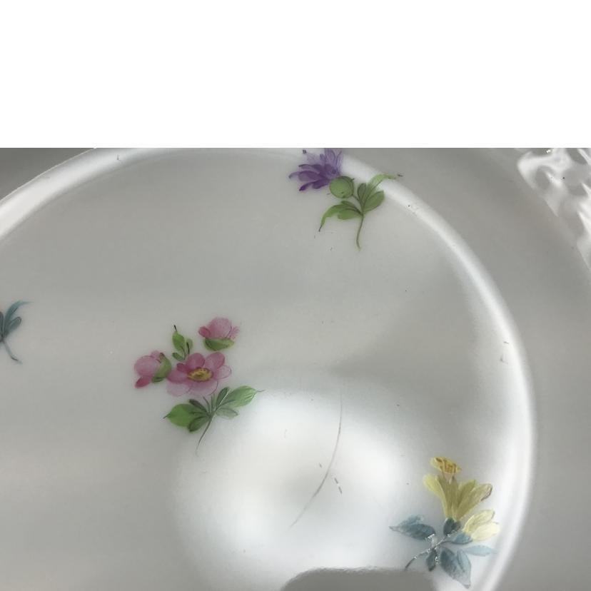 HEREND ヘレンド/ミルフルール・1000の花 蓋つきクリームカップ&ソーサー いちご飾り/Bランク/51【中古】 ヘレンド（HEREND） ヘレンド/ミルフルール・1000の花 蓋つきクリーム