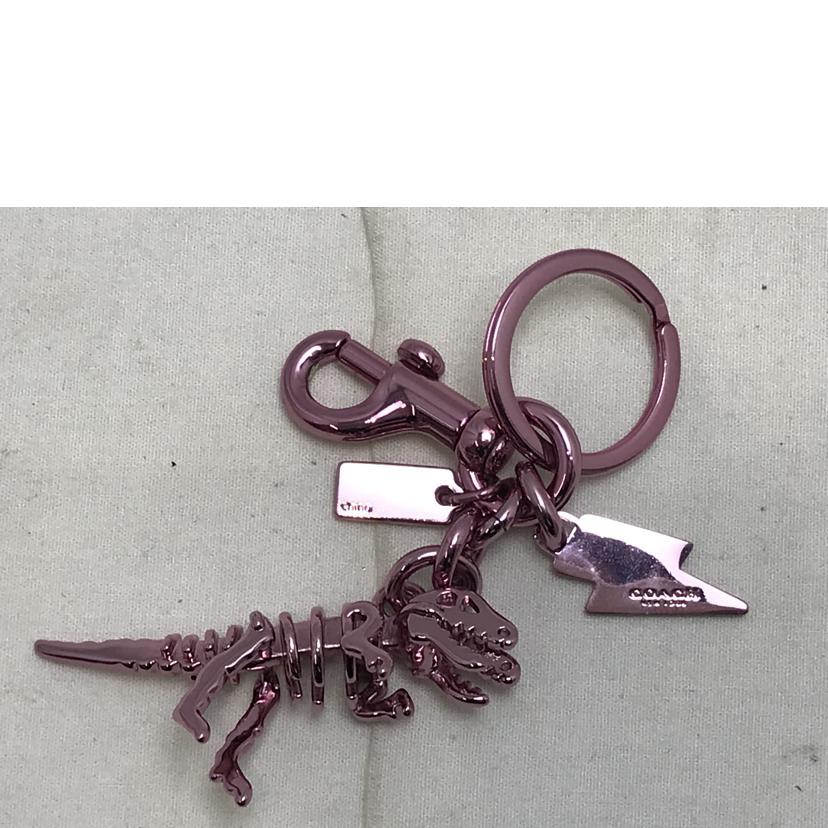 COACH コーチ/REXY チャームキーチェーン ピンク/Aランク/51【中古