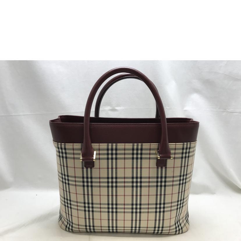BURBERRY（バーバリー） バーバリー/ノバチェック ハンドバッグ/AB  