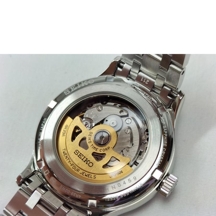 SEIKOセイコー/PRESAGE自動巻キ裏スケルトン/SARY153(4R39-00W0)/1N0 