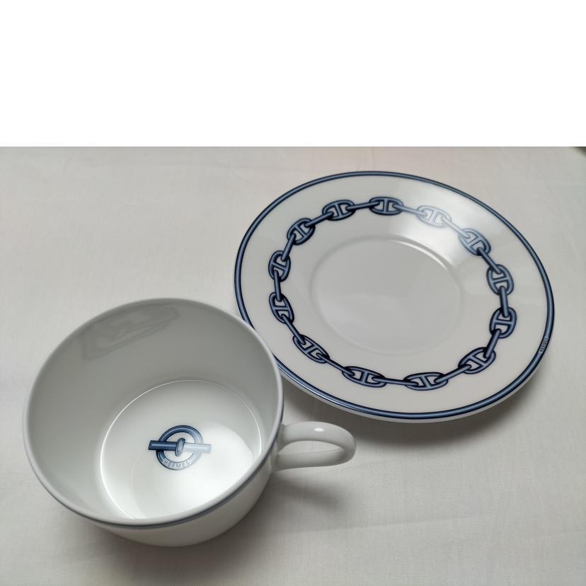 HERMES エルメス/シェーヌダンクル カップ&ソーサー ペア HERMES エルメス/シェーヌダンクル カップ&ソーサー ペア