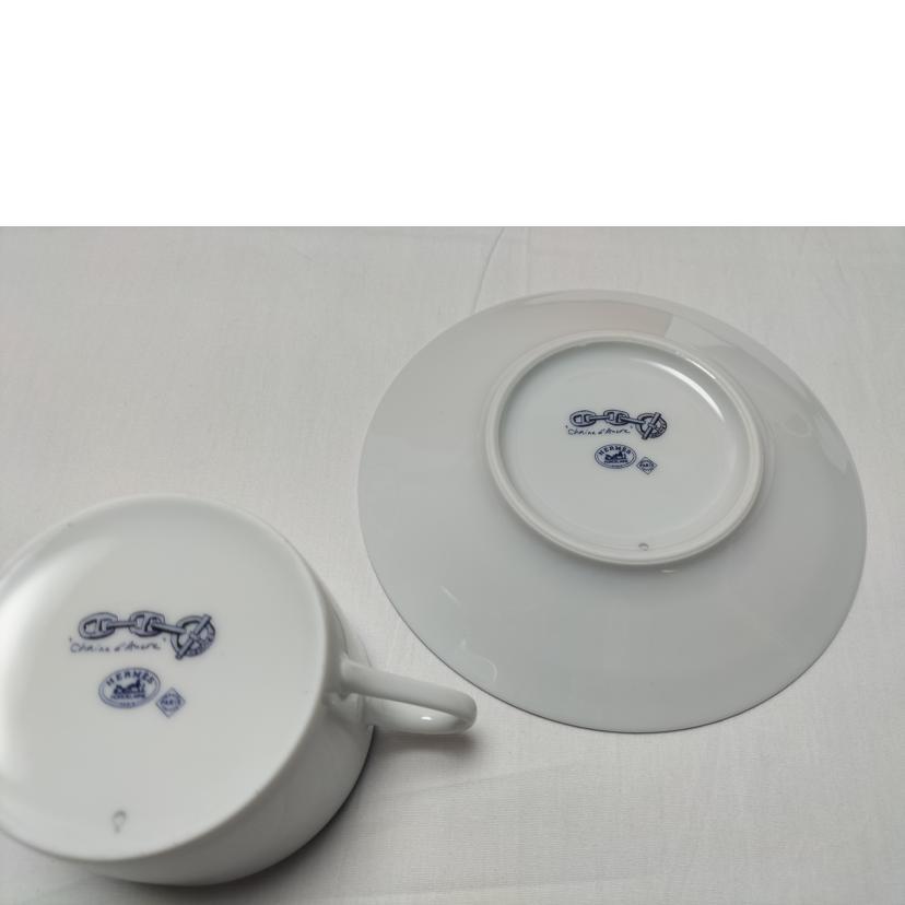 HERMES エルメス/シェーヌダンクル カップ&ソーサー ペア HERMES エルメス/シェーヌダンクル カップ&ソーサー ペア
