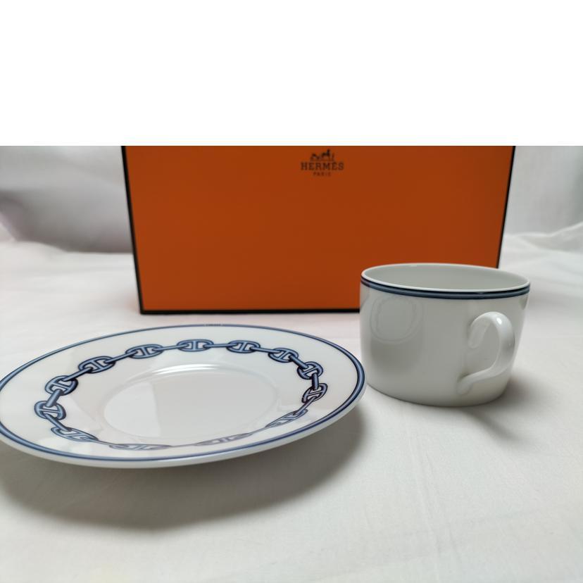 HERMES エルメス/シェーヌダンクル カップ&ソーサー ペア HERMES エルメス/シェーヌダンクル カップ&ソーサー ペア