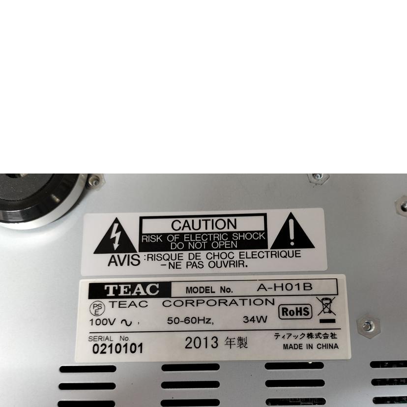 TEAC ティアック/ステレオプリメインアンプ/A-H01B/0210101/B