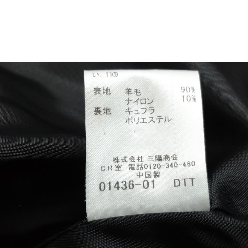 BURBERRY BLACK LABEL バーバリー/ウール ピーコート/Bランク/52【中古