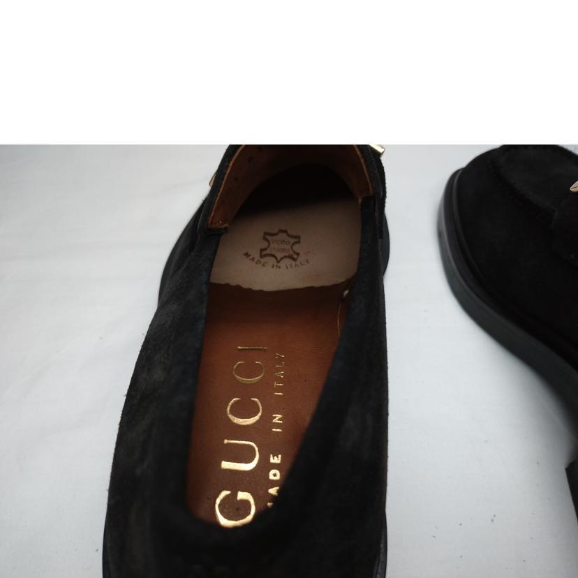 GUCCI グッチ/Gバックル ビットローファー スエード/1016121/AB