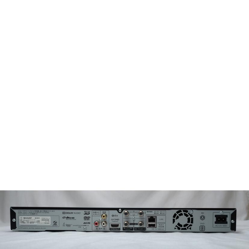 SHARP（シャープ） シャープ/BDレコーダー AQUOS/BD-NW510/9194116A/B