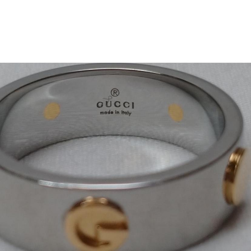 GUCCI（グッチ） グッチ/INOX ロゴリング/Bランク/52【中古