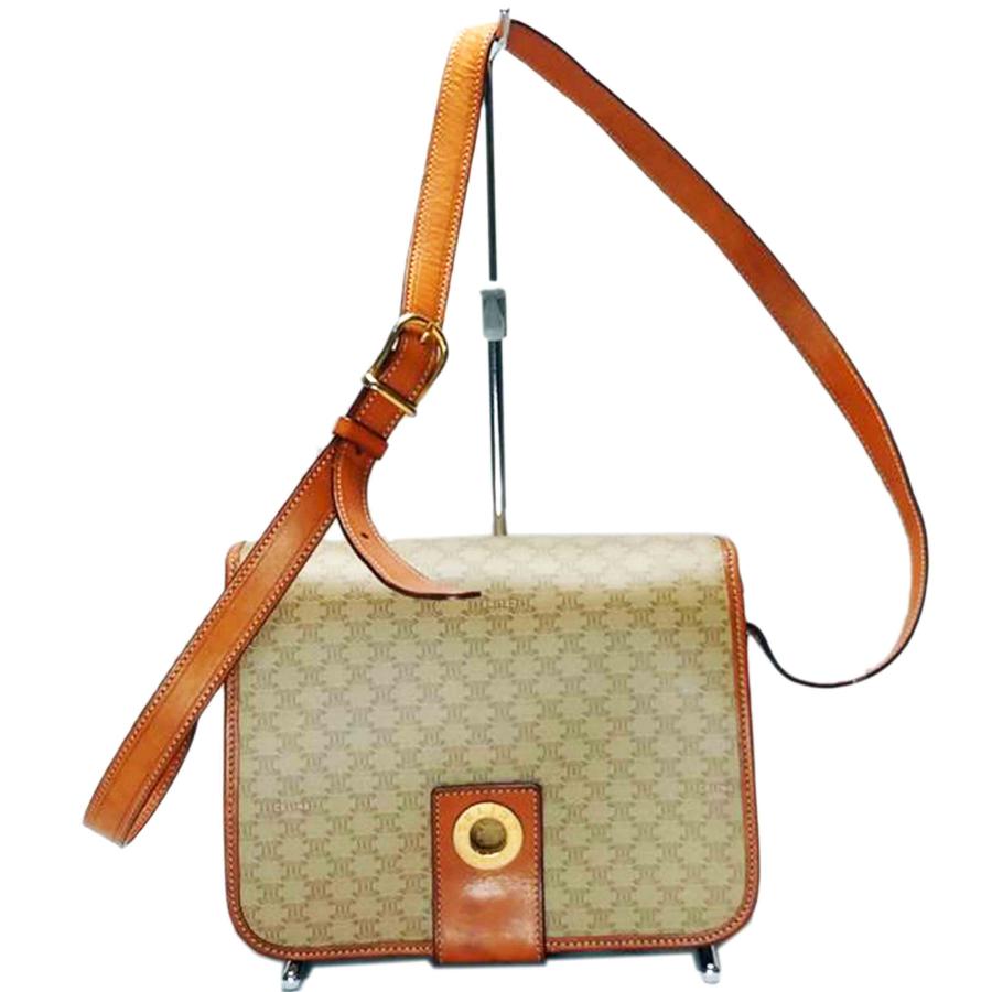 CELINE セリーヌ/マカダム柄 サークルロゴショルダーバッグ/M13/BCランク/52【中古】 CELINE（セリーヌ） セリーヌ/マカダム柄 サークルロゴショルダー