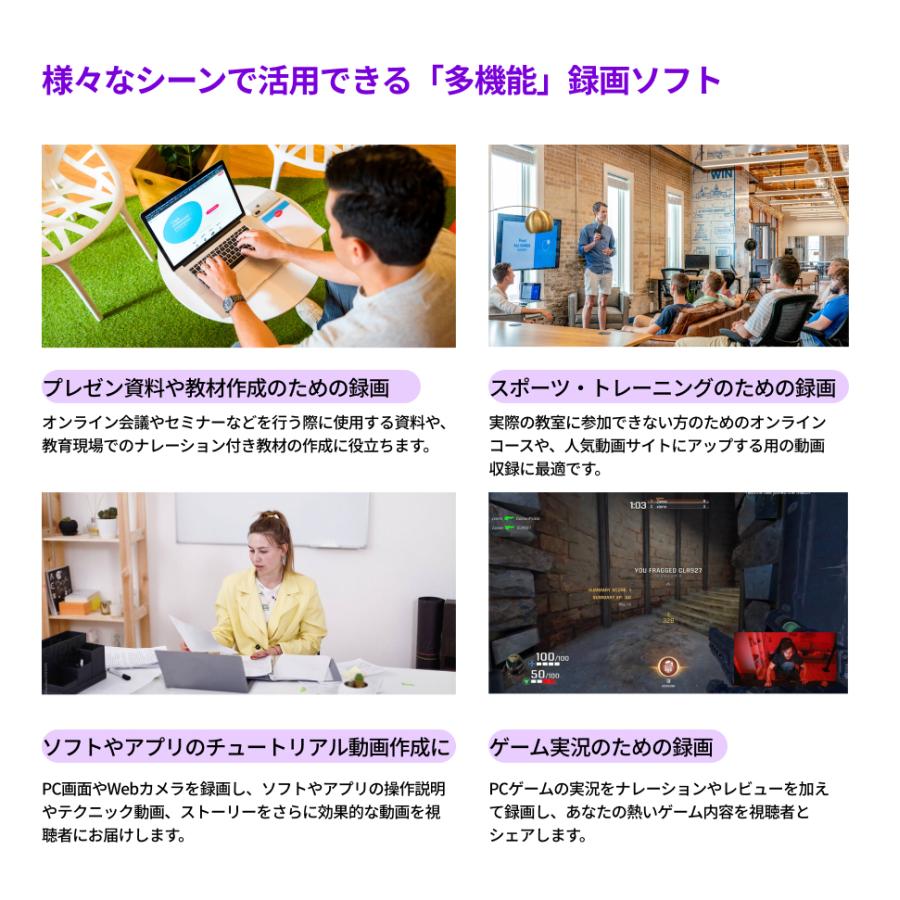 Wondershare Democreator デモクリエイター Windows版 トラスト 画面録画ソフト 動画編集ソフト 永続ライセンス Dvdパッケージ版 動画レコーダー