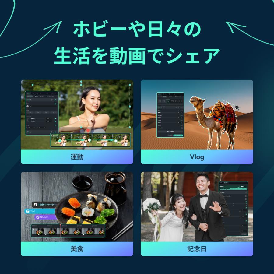 Wondershare Filmora15 (Windows版) 動画編集ソフト 永続ライセンス AI