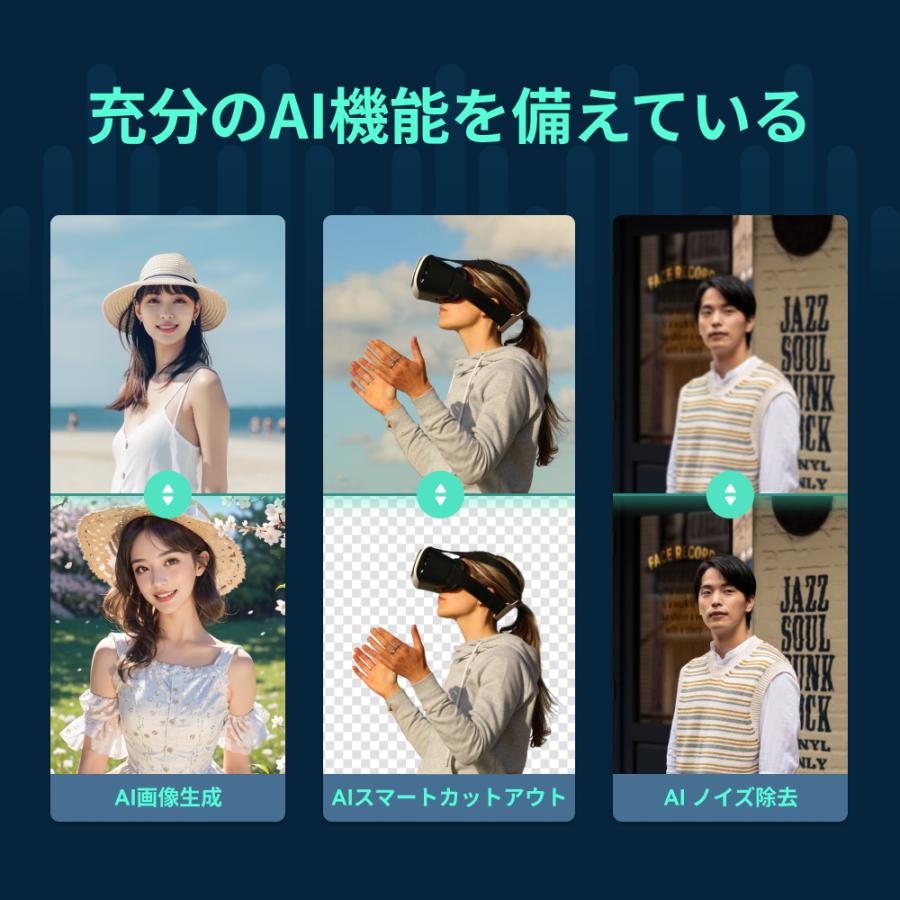 Wondershare Filmora15 (Windows版) 動画編集ソフト 永続ライセンス AI