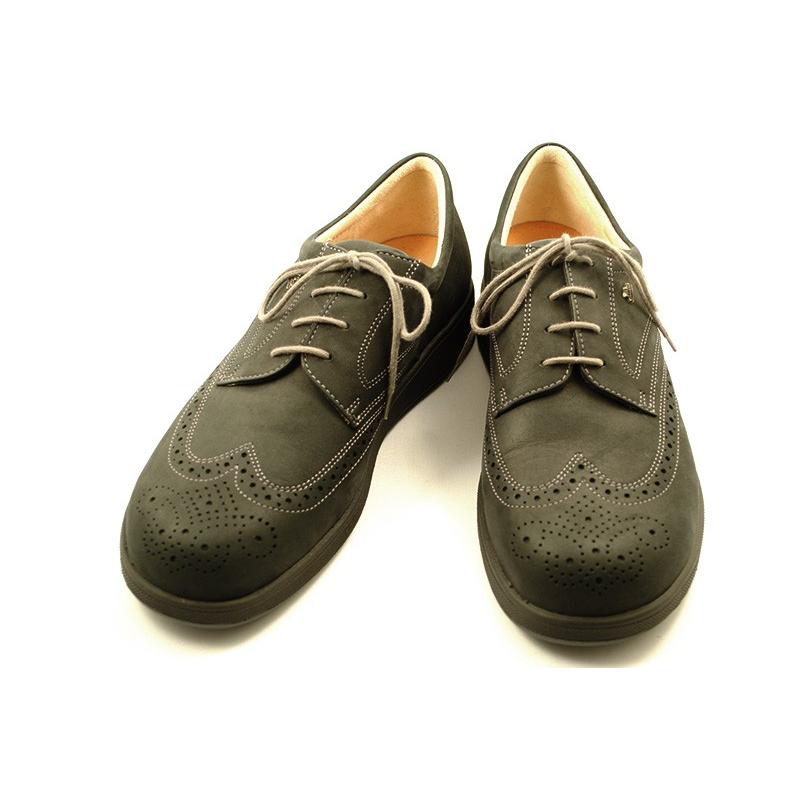 フィンコンフォート finn comfort ビジネス　カジュアル　メンズシューズ ウイングチップ 1274 QUINCY　クロヌバック｜wondershoes