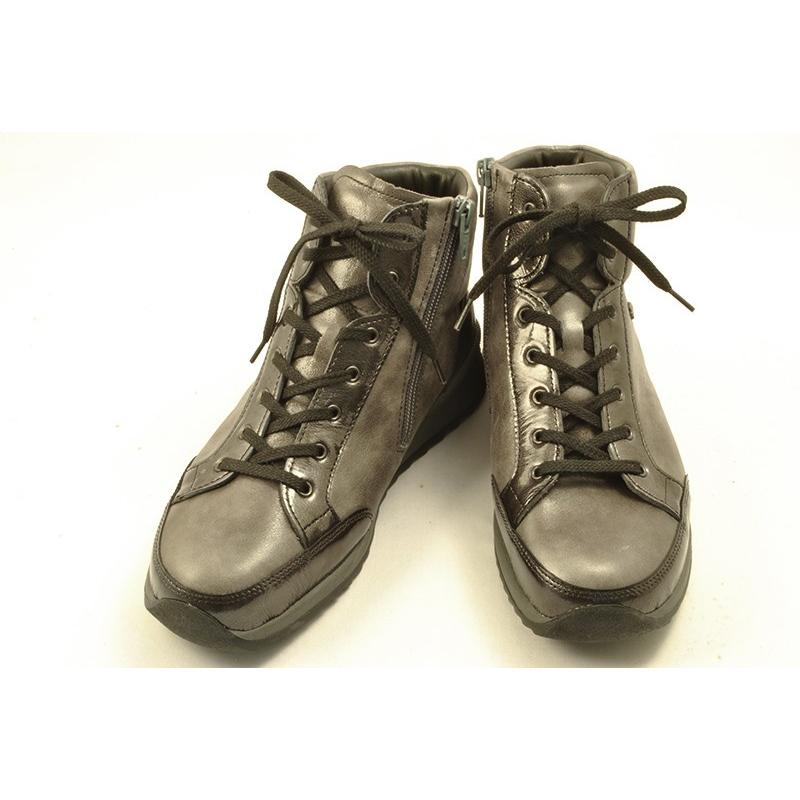 フィンコンフォート　fｉｎｎｃｏｍｆｏｒｔ（フィンコンフォート）　ハイカットシューズ　２３６９　TOBLACH　レドグレイエナメル・レドグレイ｜wondershoes