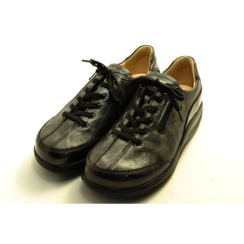 柔らかな質感の Otaru 2913 Finnamic フィンナミック Finncomfort フィンコンフォート フィンナミックは最高も履き心地 Comfort 外反母趾対応靴のfinn 小樽 外反母趾対応 スニーカー レディース レドグレイエナメル ネロシルバー シューズ Www Monet Kiev Ua