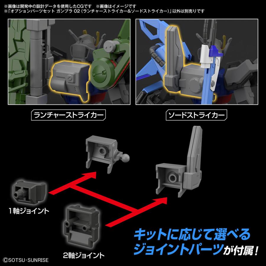 新品】オプションパーツセット ガンプラ 02 (ランチャーストライカー