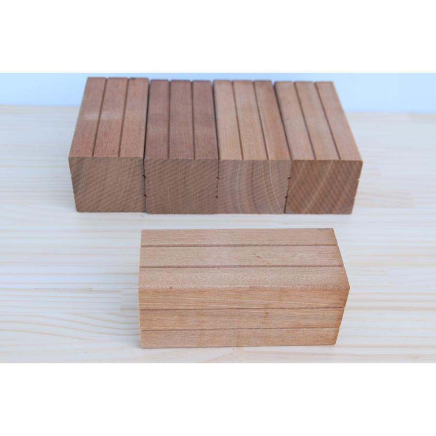セランガンバツ材 7cm角材 長さ15cm（5本セット）DIY板材、木工