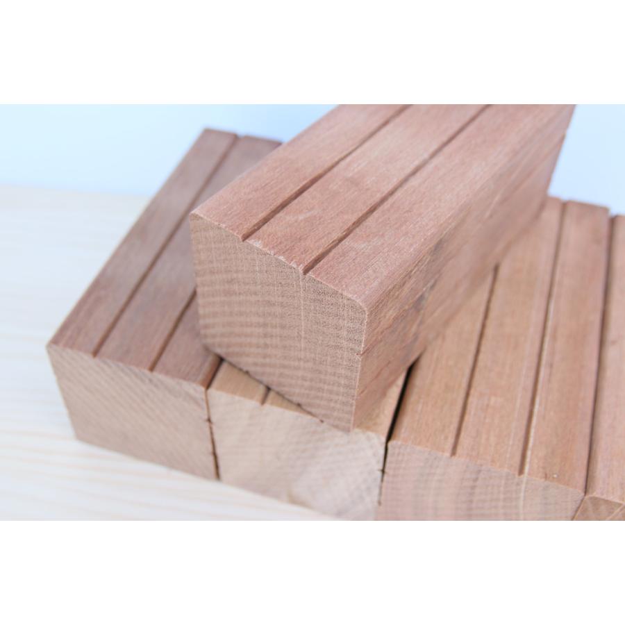 セランガンバツ材 7cm角材 長さ15cm（5本セット）DIY板材、木工