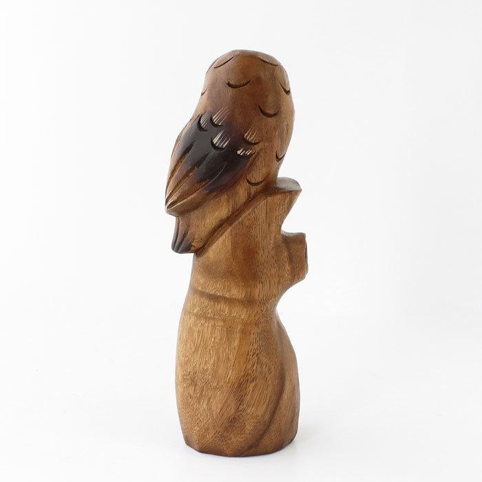 ふくろう フクロウ 置物 木彫り 木製 おしゃれ インテリア雑貨 木製