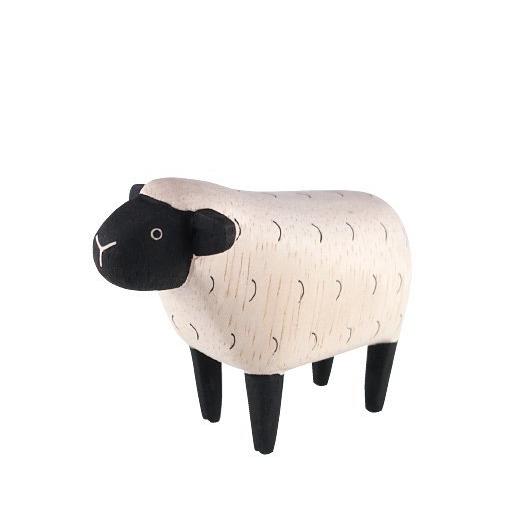 羊 ひつじ シープ sheep インテリア 置物 木彫り 木製 動物雑貨