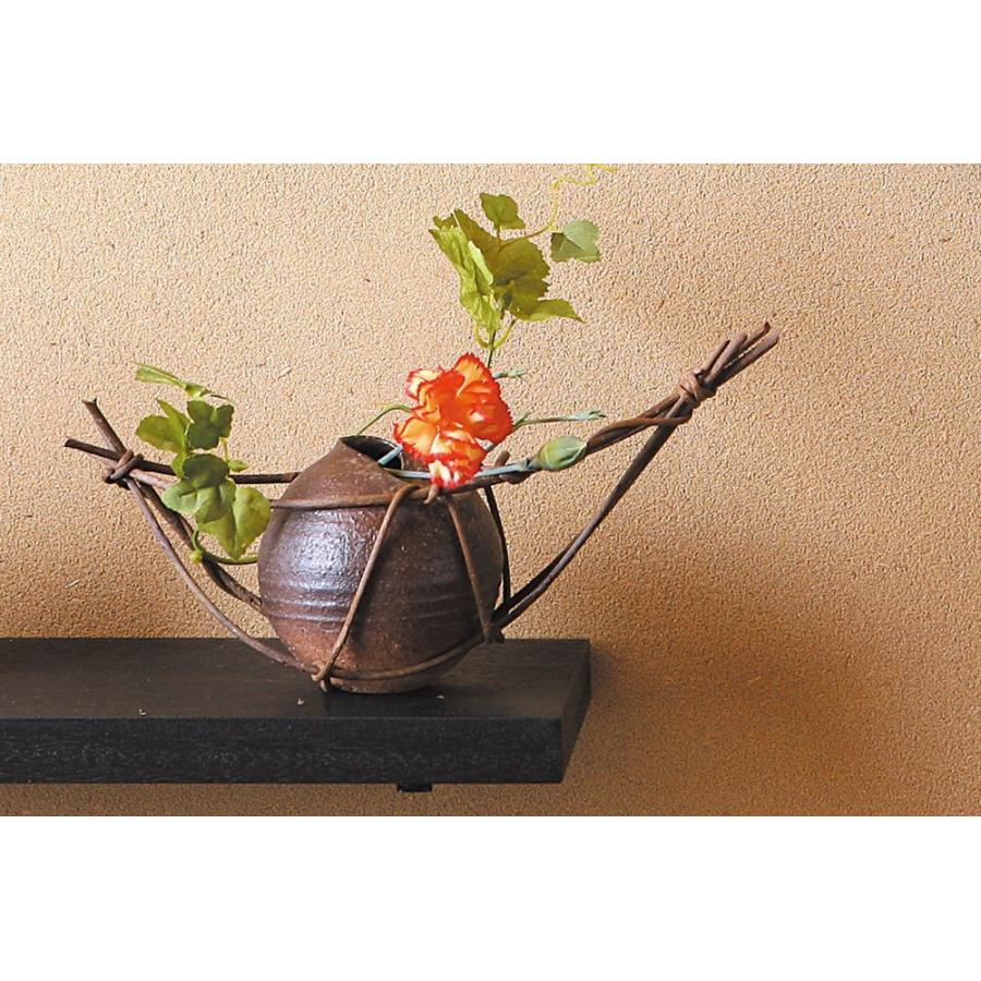 信楽焼 花瓶 陶器 和風 通販 おしゃれ 日本製 花ビン 花入れ 送料無料 国産 新築祝い A012 05 一輪挿し 花器 ビードロ丸花瓶10号 花びん 信楽焼き 生け花 高級