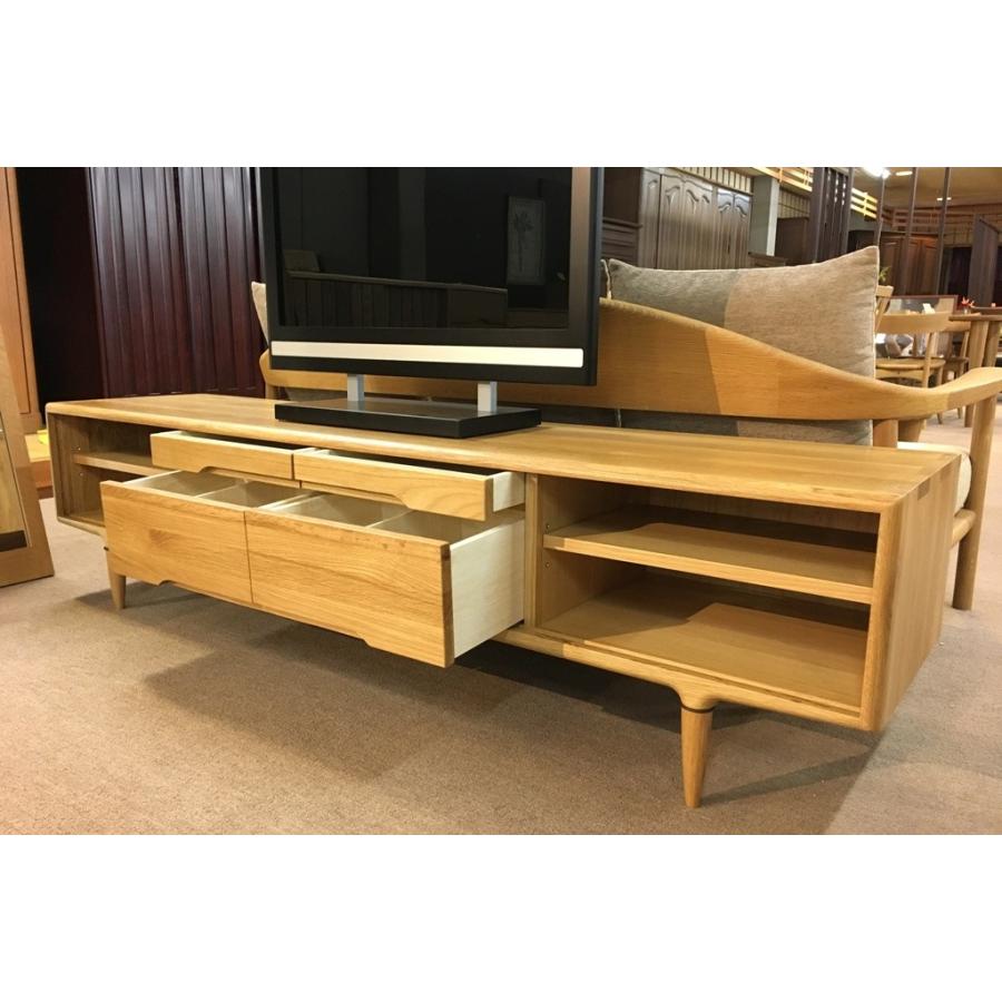 テレビボード おしゃれ 北欧風 無垢 180 完成品 ローボード テレビ台