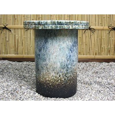 信楽焼 15号 テーブルセット 庭園 ベランダ用 陶器テーブル 陶器イス