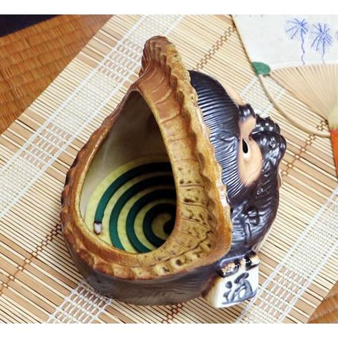 蚊遣り器 蚊やり 蚊取り線香ホルダー おしゃれ 信楽焼 信楽焼き 狸