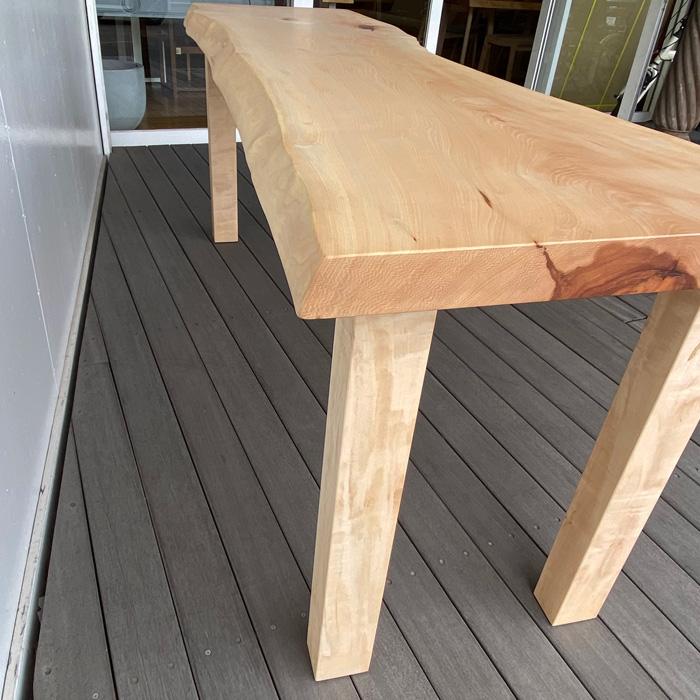 一枚板 無垢 栃 とち トチ カウンター テーブル ハイテーブル 169cm 栃