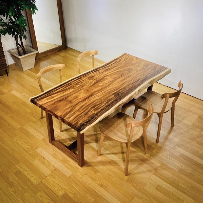モンキーポッド一枚板ダイニングテーブル 幅181cm 一枚板 テーブル