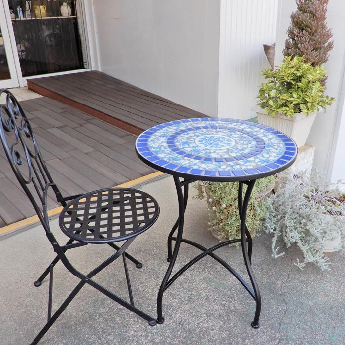 【即購入OK】ガーデンテーブル モザイク タイル サイドテーブル ガーデンタイルテーブル garden table ガーデンテーブル タイル
