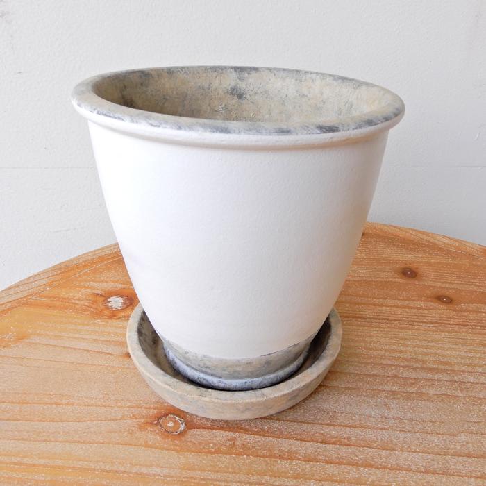 Cuisineポット＆ソーサー 鉢 プランター 花器 花瓶 フラワーベース