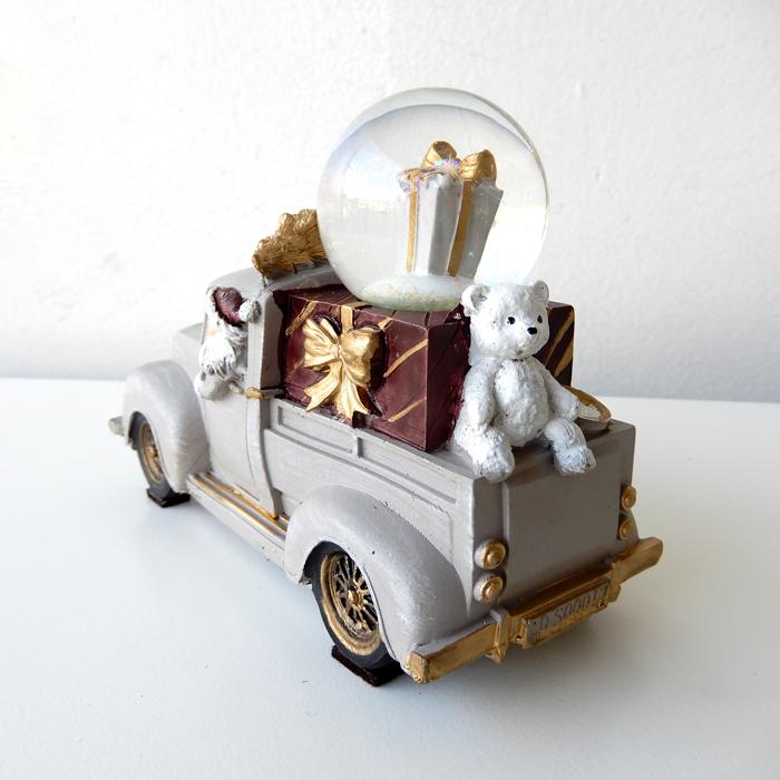 santa car snowdome クリスマス 雑貨 置物 おしゃれ かわいい サンタ