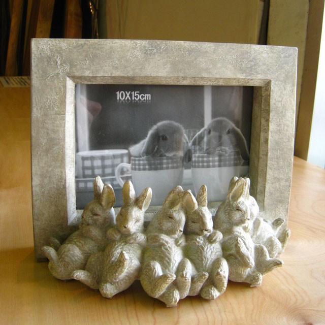フォトフレーム 写真立て スリーピングラビット うさぎ ウサギおしゃれ