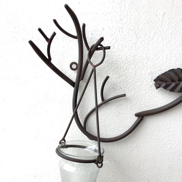 一輪挿し 花瓶 花入れ 花器 壁掛け ガラスベース ウォールアート