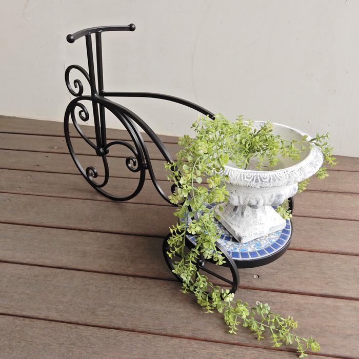 トライシクル プランター ブルー イエロー 観葉植物 おしゃれ