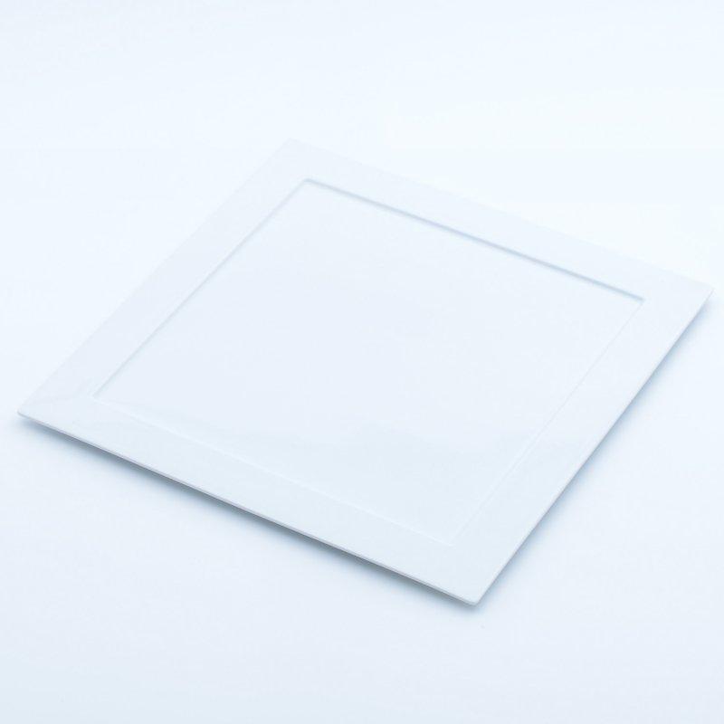 白磁 スクエア・ディナープレート 大皿 プレート 皿 角皿 有田焼 福泉