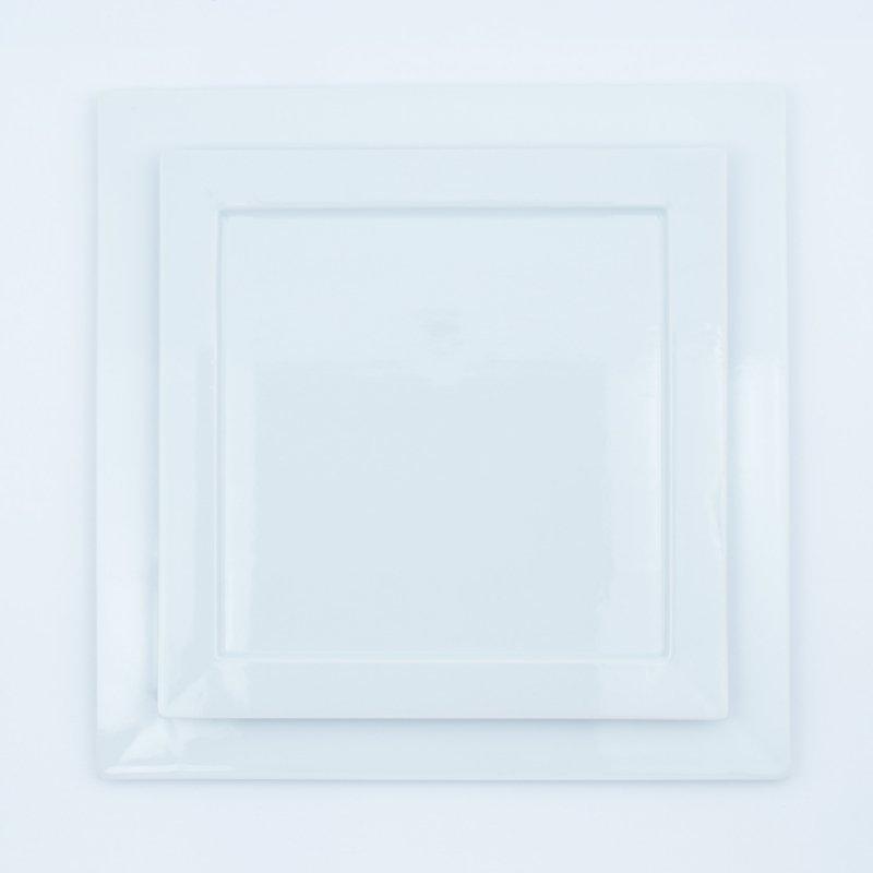 白磁 スクエア・ディナープレート 大皿 プレート 皿 角皿 有田焼 福泉