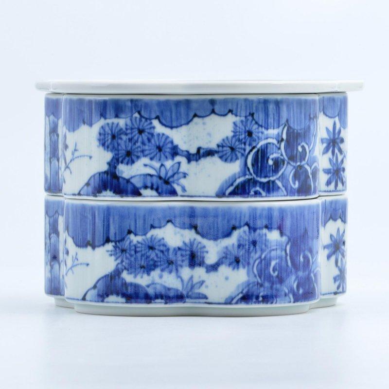 二段重 お正月 和食器 日本製 ギフト おうち ごはん うつわ 陶器