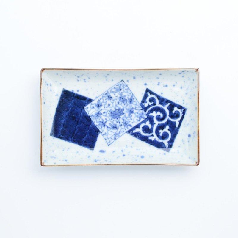 有田焼 食器 取り皿 おしゃれ 和食器 プレート 角皿 小焼皿 : 手づくり