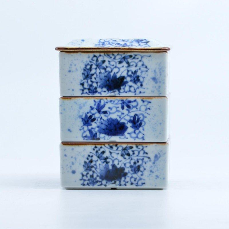 新品　有田焼　手描き　染付　陶器　重箱　三段重　お正月　正方形　幸泉窯 重箱 陶器 有田焼」の人気商品一覧 | 安い商品を通販サイトから探す