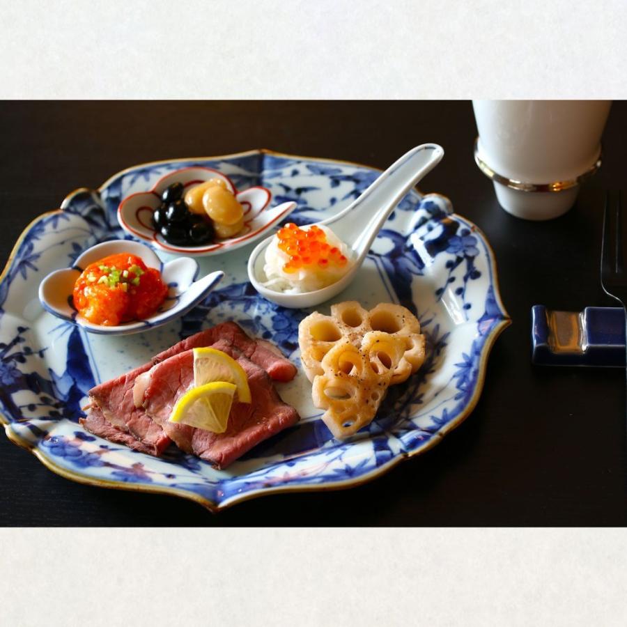 竹林梅林 輪花プレート お正月 正角皿 大皿 おしゃれ : 手づくり家具