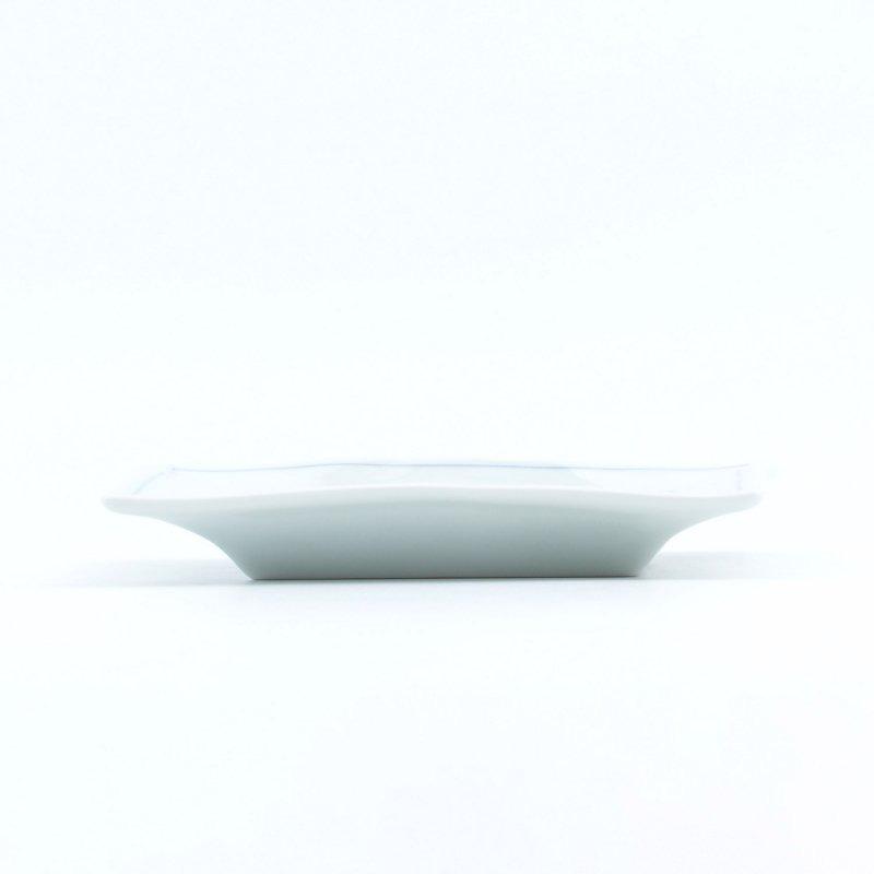 呉須線 長角銘々皿 皿 焼皿 串物 角皿 12.5cm 有田焼 日本製 陶磁器
