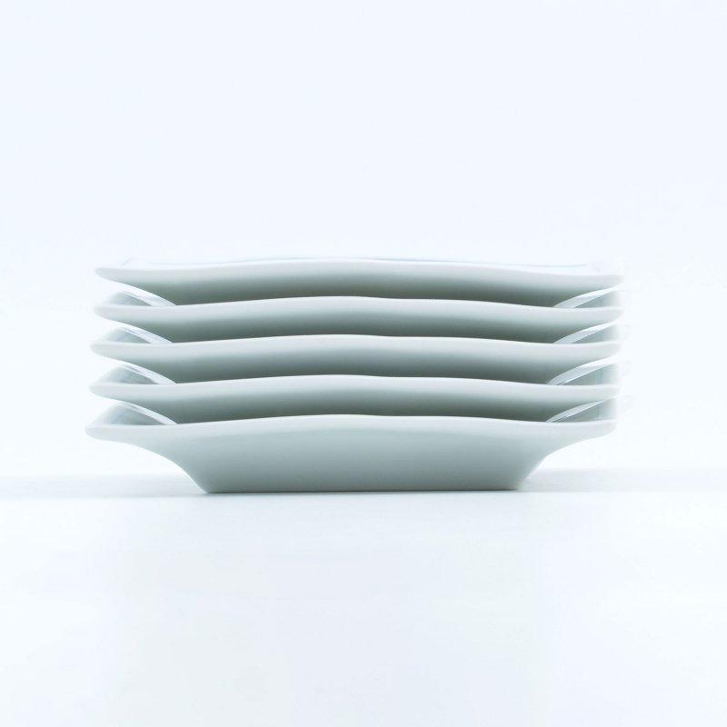 呉須線 長角銘々皿 皿 焼皿 串物 角皿 12.5cm 有田焼 日本製 陶磁器