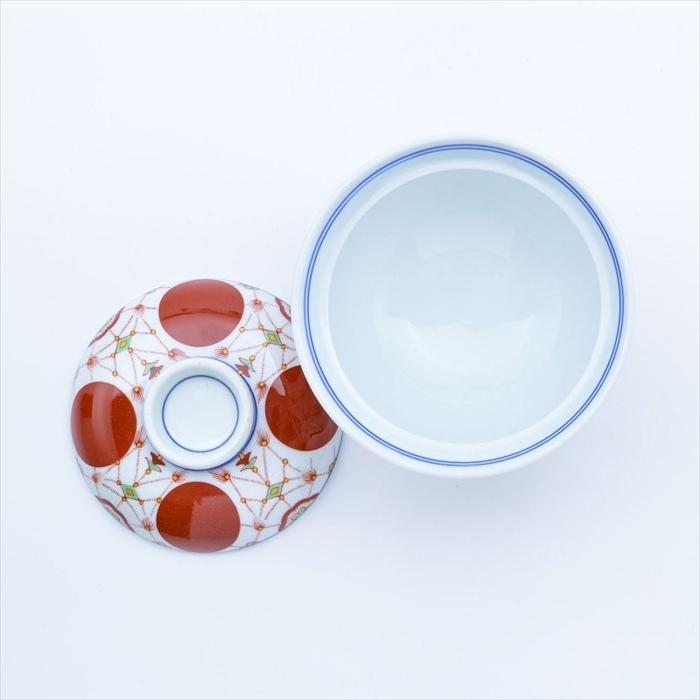 珱珞紋 円菓子碗 5客セット 有田焼 和食器 蓋物 お正月 日本製 お碗 お