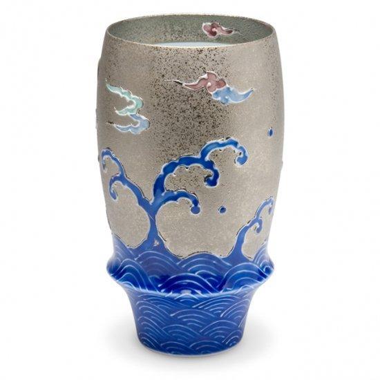 ☆昭和レトロ☆ レア！ 印判 人気の 網目紋様 茶碗 五客 猪口三客