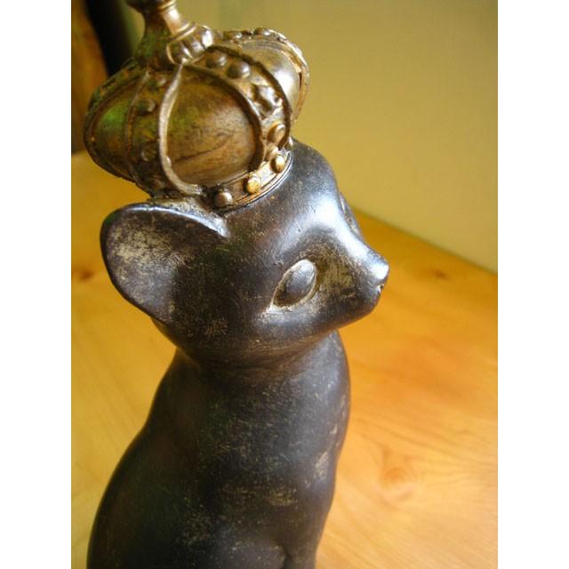 王冠ネコ 猫 オブジェ 置物 インテリア雑貨 かわいい : 手づくり家具