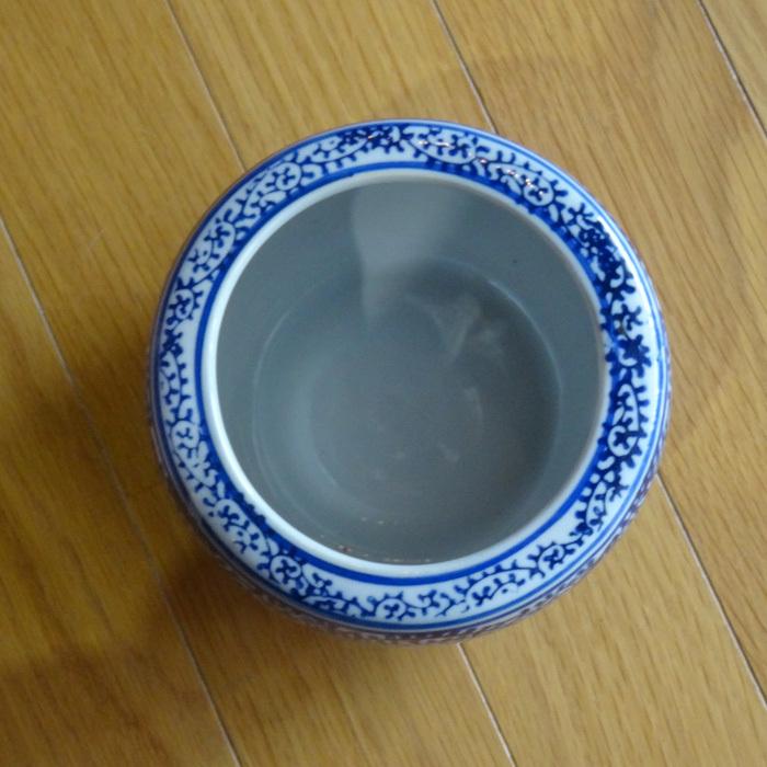 ウッドギャラリー樹 ミニ火鉢 蛸唐草 水鉢 鉢カバー メダカ鉢 アジアン