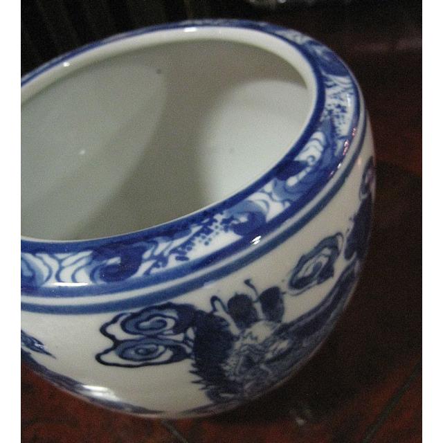 ミニミニ火鉢 火鉢 麒麟 キリン 小 陶器 水鉢 3号 シノワズリ